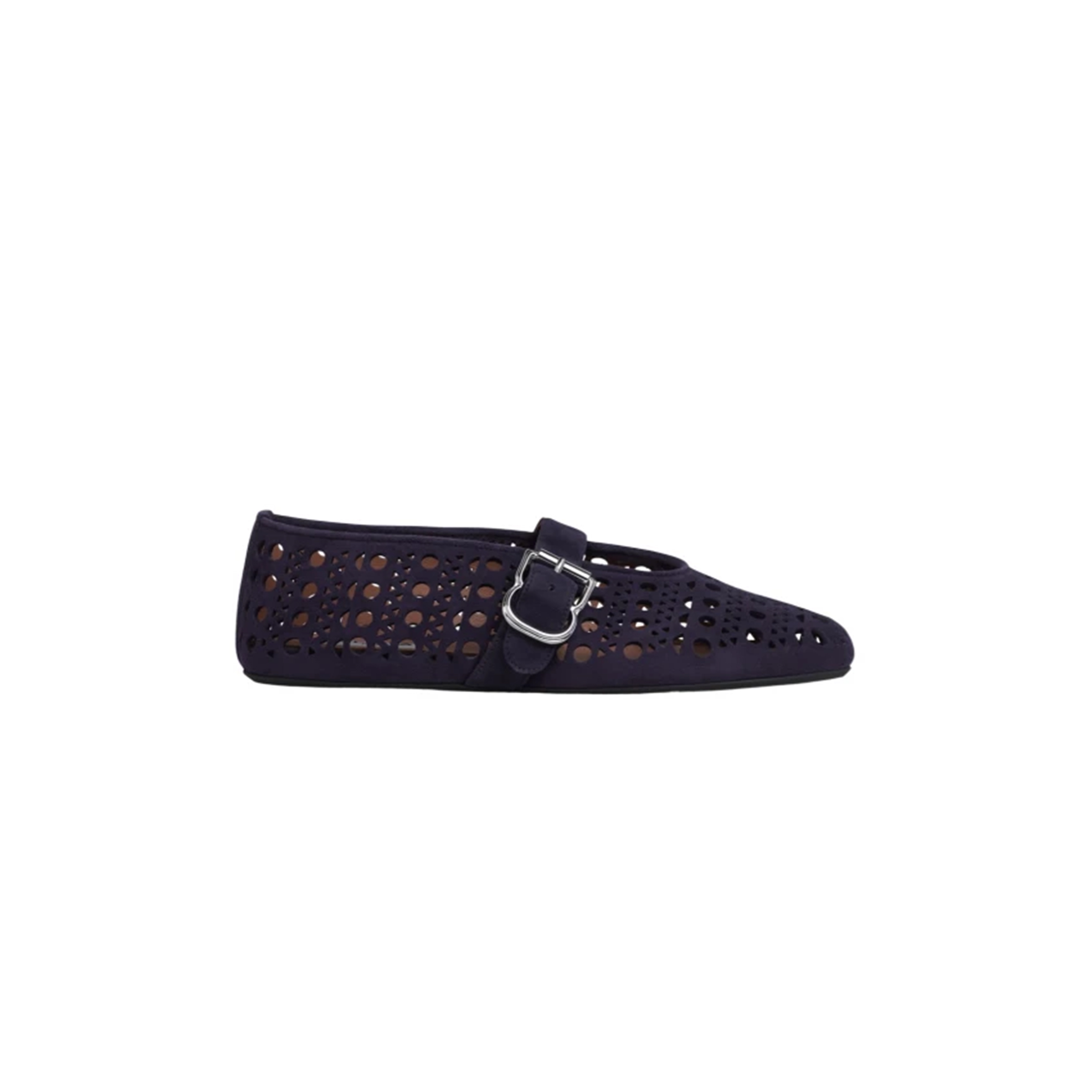 ALAÏA BUCKLE-STRAP BALLET FLATS AA3A029C0H53